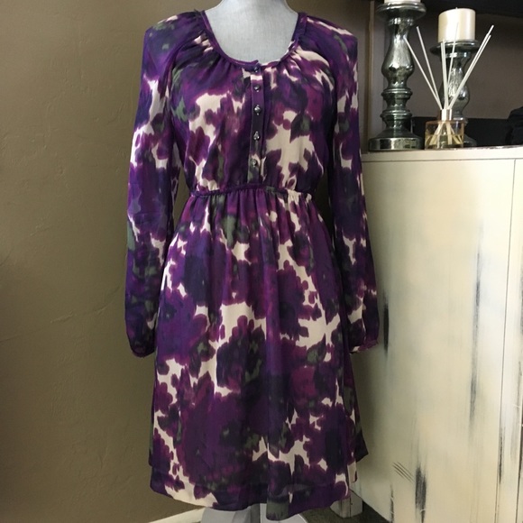 J. Crew Dresses & Skirts - Maisie 100% Silk Watercolor Print Dress | J. Crew | Size 2